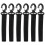 42Pcs Boat Paddle Safety Leash Elastic Nylon Rope Black 1