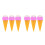 6Pcs PVC Fake Ice Cream Cone Models Rosy Decor Props 4