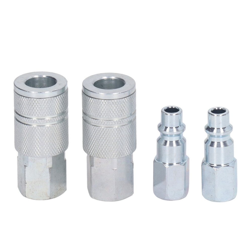 3/8In Npt Air Hose Quick Connect Fittings Coupler Plug Kit For Air Compressors 8741369266912