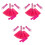 3Ud Accesorios Cosplay Rosy 80S Guantes Red Collar 3