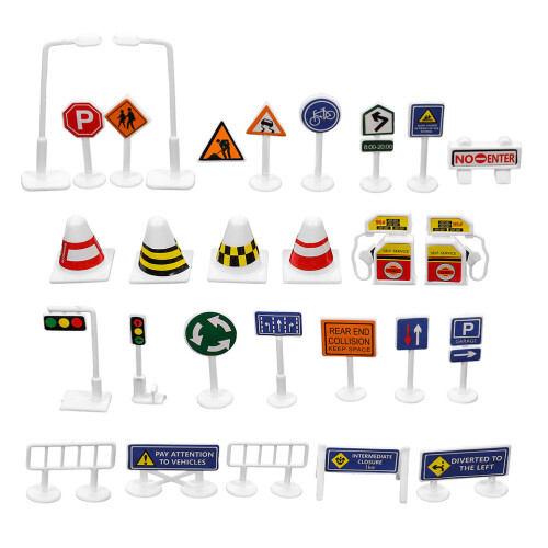 168Pièces Ensemble Route Jeu Educatif Enfants Coloré
