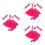 3Ud Accesorios Cosplay Rosy 80S Guantes Red Collar 6