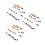 168Pièces Ensemble Route Jeu Educatif Enfants Coloré 4
