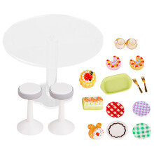 3Jgo Mini Y Postres Plasticos Para Casa De Muñecas Infantil