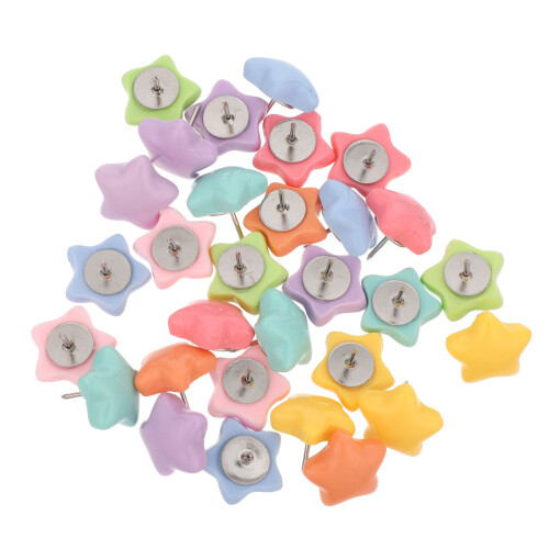 120Ud Chinchetas En Estrella Multicolor Para Carteles Y 1