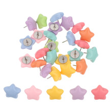 120Ud Chinchetas En Estrella Multicolor Para Carteles Y