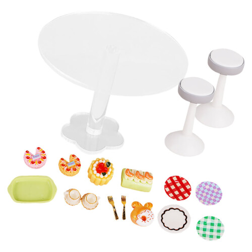 3Jgo Mini Y Postres Plasticos Para Casa De Muñecas Infantil 2