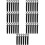 42Pcs Boat Paddle Safety Leash Elastic Nylon Rope Black 9