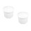 2Pièces Soupières Céramiques Blanches Couvercle Facile À 4