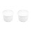 2Pièces Soupières Céramiques Blanches Couvercle Facile À 7