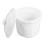 2Pièces Soupières Céramiques Blanches Couvercle Facile À 10