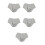 5Pièces Sous-Vêtements Coton Triangle Ouverture Rapide 3