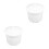 2Pièces Soupières Céramiques Blanches Couvercle Facile À 2