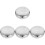 4Pcs Loud Motorcycle Horn Cover Silver Plastic Grill Replacement 4
