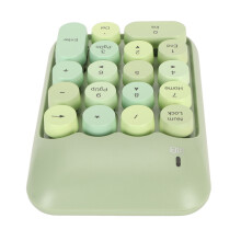 Wireless Numeric Keypad 18 Keys 2.4G Low Noise Retro Round Colorful