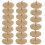 60Pcs Wooden Golf Ball Marker Stencils Durable Golf Positioning Tools 1