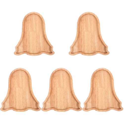5Pièces Plateau Bois Halloween Pour Apéritifs Déco Clair 2