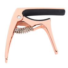 Metal 3-in-1 Rose Gold Guitar Capo for Acoustic & Electric Guitars