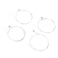 4er Set Ukulele Nylon-Saiten Weiß Ersatzset für Überlegene Klangqualität