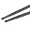 2PCS Black Nylon Drumsticks for Beginners - Durable and Flexible 10