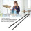 2PCS Black Nylon Drum Sticks for Percussion, Portable, Durable 5
