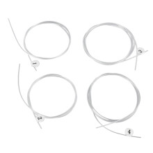 4 Stück Nylon Ukulele Saiten Set Transparent Warmer Ton Professionelles Instrument