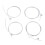 4Pcs Ukulele Strings Nylon Transparent Warm Timbre Professional Set 1