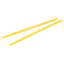 2 Stück Nylon Trommelstöcke für Percussion, Gelbe tragbare Ersatzstangen