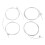 4Pcs Ukulele Strings Nylon Transparent Warm Timbre Professional Set 2