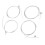 4Pcs Ukulele Strings Nylon Transparent Warm Timbre Professional Set 6