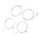 4Pcs Ukulele Strings Nylon Transparent Warm Timbre Professional Set 5