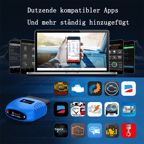 Σαρωτής Bluetooth5.0OBD II, Διαυγής λυχνία ελέγχου κινητήρα για αυτοκίνητα μετά το 1996, 2