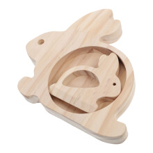 4Sets Niedliche Kaninchen Servierbretter Aus Holz Ideal Für Familien