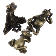 9Stk Messing Frosch Räucherhalter Set Für Zuhause Meditationsdeko Gold