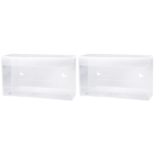 2Stk Durchsichtige Handschuhorganizer Wandspender Mit Design 1