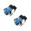 4Stk Torwarthandschuhe Kinder Multifarbe PU Nonslip Schutzhandschuhe 6