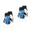 4Stk Torwarthandschuhe Kinder Multifarbe PU Nonslip Schutzhandschuhe 5