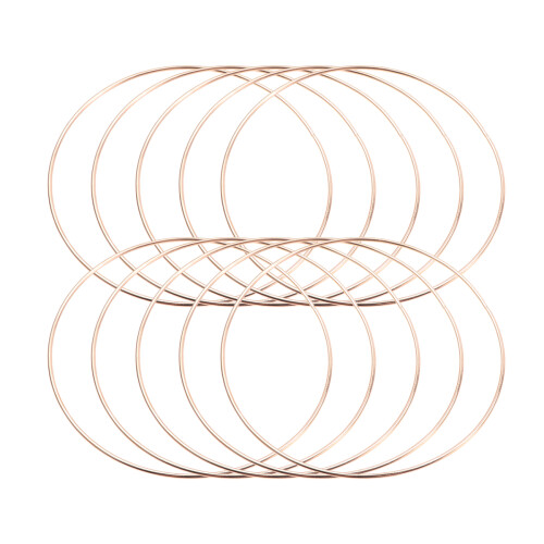 20Ud Metálicos Resistentes Dorados Para Atrapasueños Y Macramé