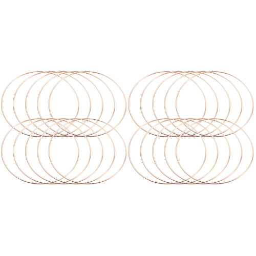 20Ud Metálicos Resistentes Dorados Para Atrapasueños Y Macramé 1