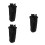 3Pièces Sac - Clip Métal Tissu Noir Mobile 5