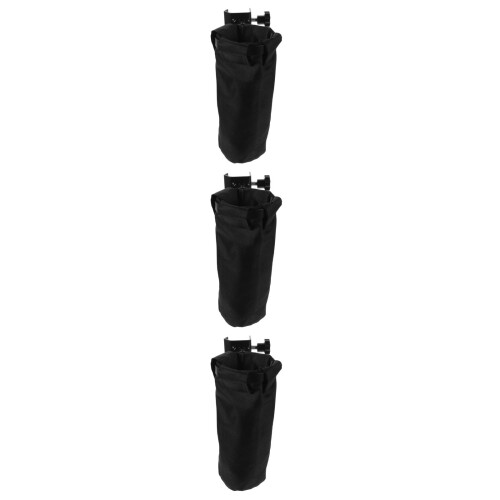 3Pièces Sac - Clip Métal Tissu Noir Mobile 2