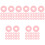 250Pièces Disques D'extension Plastique Rose Pour Planner 5