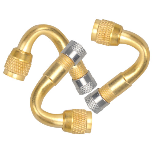 9Pièces Extensions De Tige De Valve Dorées Idéales Pour Voitures 1
