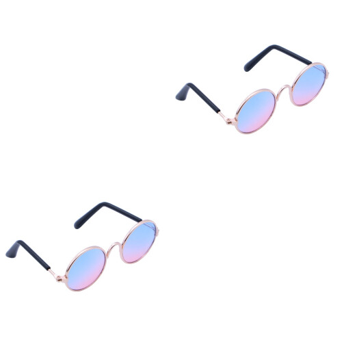 2Pièces Lunettes Animaux Mode Métal Petit Taille 2