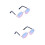 2Pièces Lunettes Animaux Mode Métal Petit Taille 7