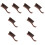 8Pièces Brosse Nettoyage Instrument Bois Usage Facile 5