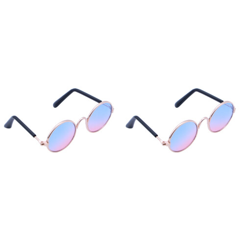 2Pièces Lunettes Animaux Mode Métal Petit Taille 1