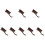 8Pièces Brosse Nettoyage Instrument Bois Usage Facile 6