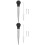 100Pièces Outil Injection Viande Noir Silicone Acier Résistant 4