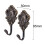 4Pièces Support Rideaux Zinc Alliage Bronze Vintage Décoration Murale 2